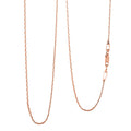 Bismark Chain Necklace in 14K Rose Gold Over Sterling Silver 2.93 Grams 18 Inches - Sticky add to cart bar