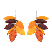 Amber Earrings in Sterling Silver