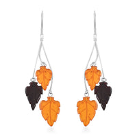 Baltic Amber Beauty Petal Earrings