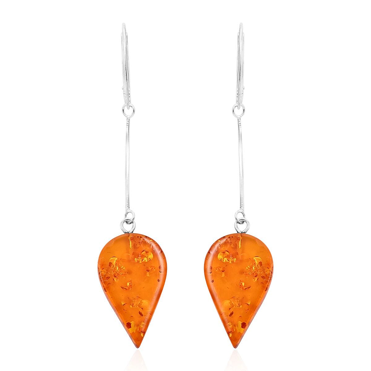 Baltic Amber Forest Whisper Drop Earrings