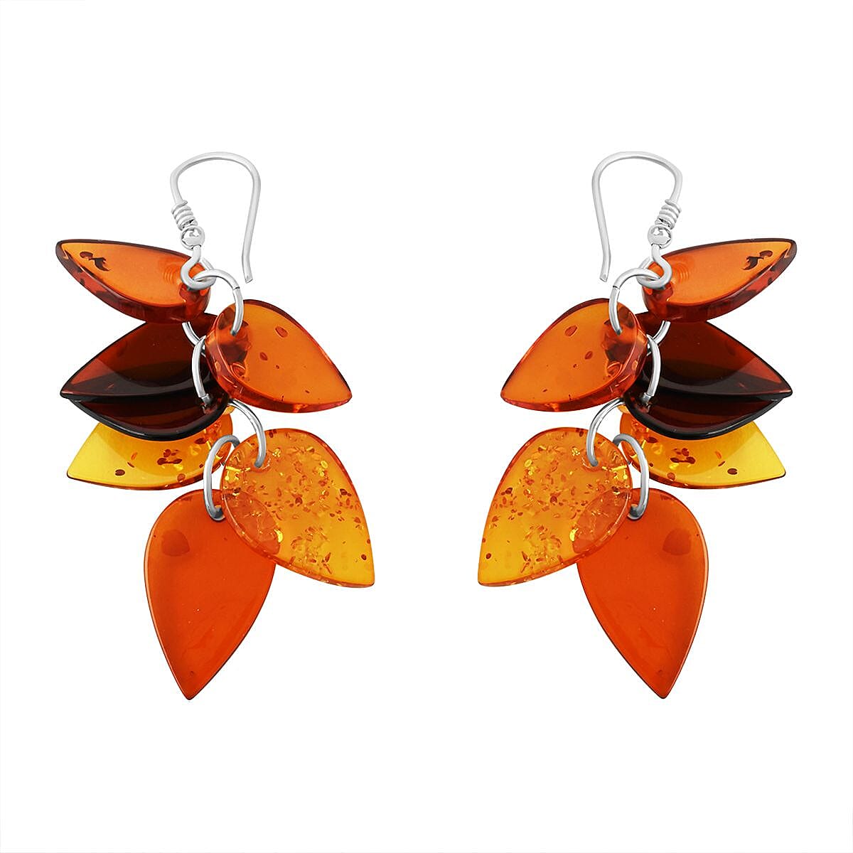 Baltic Amber Autumn Drift Dangle Earrings