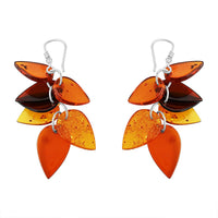 Baltic Amber Autumn Drift Dangle Earrings