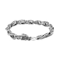 Bali Legacy Sterling Silver Viking Axe Clasp Bracelet (6.50 In) 26.65 Grams