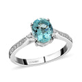 Luxoro Santa Maria Aquamarine, Diamond Blue Serenity Ring - Sticky add to cart bar