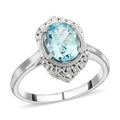 Luxoro Santa Maria Aquamarine, Diamond Ocean's Embrace Ring - Sticky add to cart bar