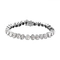 Polki Diamond Tennis Bracelet in Platinum Over Sterling Silver (6.50 In) - Sticky add to cart bar