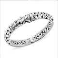 Bali Legacy Sterling Silver Floral Bangle Bracelet (6.50 In) (Del. in 7-10 Days) (27.75 g) - Sticky add to cart bar