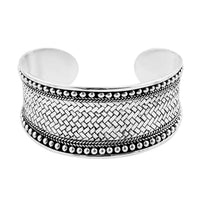 Bali Legacy Sterling Silver Cuff Bracelet (6.50 in) 40 Grams