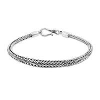 Bali Legacy Sterling Silver Tulang Naga Chain Bracelet (6.50 In) 29.30 Grams