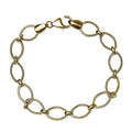 Doorbuster Platinum Over Sterling Silver Fancy Link Chain Bracelet (7.25 In) 7.00 Grams - Sticky add to cart bar