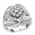 10K White Gold H-I I2-I3 Diamond Ring (Size 7.0) 7.50 Grams 2.00 ctw - Sticky add to cart bar
