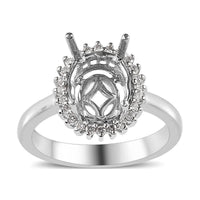 Rhapsody 950 Platinum E-F VS Diamond Mounting Ring (Size 7.0) 7.50 Grams 0.20 ctw