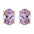 Luxoro 14K Yellow Gold AAA Martha Rocha Kunzite Stud Earrings 2.25 ctw - Sticky add to cart bar