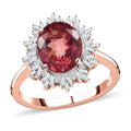 Luxoro 10K Rose Gold Blush Apatite and G-H I3 Diamond Floral Ring (Size 6.0) 3.00 ctw - Sticky add to cart bar