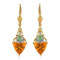 D'Joy Premium BURITI Fire Opal and Multi Gemstone Earrings in Vermeil Yellow Gold Over Sterling Silver 2.50 ctw - Sticky add to cart bar