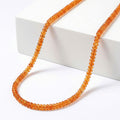Doorbuster Certified & Appraised Iliana 18K Yellow Gold AAAA Viceroy Spessartine Garnet Beaded Graduation Necklace 18 Inches with 2 Inch Extender 90.00 ctw - Sticky add to cart bar