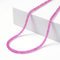 Certified & Appraised Rhapsody 950 Platinum AAAA Madagascar Pink Sapphire Beaded Graduated Necklace 18-20 Inches 68.00 ctw - Sticky add to cart bar