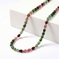 Certified & Appraised Iliana 18K Yellow Gold AAAA Multi-Tourmaline Beaded Necklace 18-20 Inches 100.00 ctw - Sticky add to cart bar