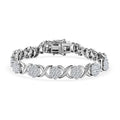 Moissanite Bracelet in Platinum Over Sterling Silver (6.50 In) 9.50 ctw - Sticky add to cart bar