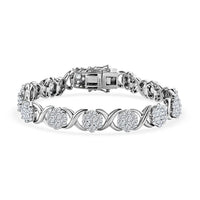 Moissanite Bracelet in Platinum Over Sterling Silver (6.50 In) 9.50 ctw