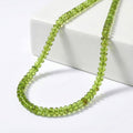 Doorbuster Certified & Appraised Luxoro 14K Yellow Gold AAA Peridot Beaded Graduation Necklace 18-20 Inches with Extender 140.00 ctw - Sticky add to cart bar