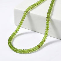 Doorbuster Certified & Appraised Luxoro 14K Yellow Gold AAA Peridot Beaded Graduation Necklace 18-20 Inches with Extender 140.00 ctw