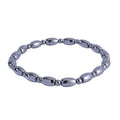 Terahertz Rice and Beaded Stretch Anklet 73.35 ctw - Sticky add to cart bar