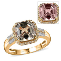 Doorbuster Iliana 18K Yellow Gold AAA Turkizite, Natural Yellow and White Diamond SI Floral Ring 5.15 Grams 4.25 ctw (Del. in 5-7 Days)