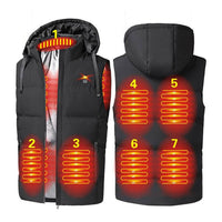 HELIOS Black Unisex Heated Vest - Small