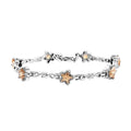 Simulated Champagne Diamond Bracelet in Stainless Steel (7.00 In) 7.15 ctw - Sticky add to cart bar