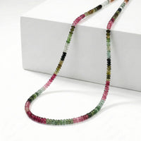 Certified & Appraised Iliana 18K Yellow Gold AAA Multi-Tourmaline Beaded Necklace 18-20 Inches 75.00 ctw