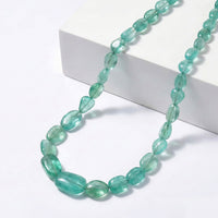 Certified & Appraised Rhapsody 950 Platinum AAAA Emerald Beaded Graduated Necklace 18-20 Inches with Extender 170.00 ctw