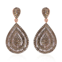 Doorbuster Diamond Earrings in Platinum Over Sterling Silver 2.00 ctw
