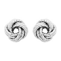 Sterling Silver Knot Earrings (2.20 g)