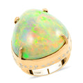 Luxoro 14K Yellow Gold AAAA Ethiopian Welo Opal, Diamond (G-H, I2) Ring (Size 7.0) (10.55 g) 43.65 ctw - Sticky add to cart bar