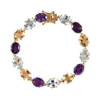 Doorbuster African Amethyst Bracelet in Vermeil Yellow Gold Over Sterling Silver (7.25 In) 27.40 ctw