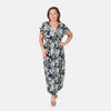 Blue Paisley Floral Print