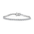 Moissanite Tennis Bracelet in Platinum Over Sterling Silver (6.50 In) 6.25 ctw - Sticky add to cart bar