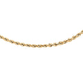 14K Yellow Gold Rope Chain Necklace 24 Inches 3 Grams - Sticky add to cart bar