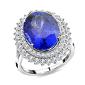 Doorbuster Certified & Appraised Rhapsody 950 Platinum AAAA Tanzanite, Diamond (E-F, VS) (1.41 cts) Ring (Size 10.0) (11.50 g) 12.00 ctw - Sticky add to cart bar