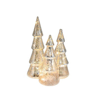 Lumabase Set of 3 Battery Operated Glass Trees