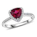 Tanzanian Wine Garnet, White Zircon Halo Ring in Platinum Over Sterling Silver (Size 10.0) (Del. in 8-10 Days) 1.75 ctw - Sticky add to cart bar