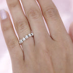 Sterling Silver Beaded Ring (Size 10.0) 3.35 Grams