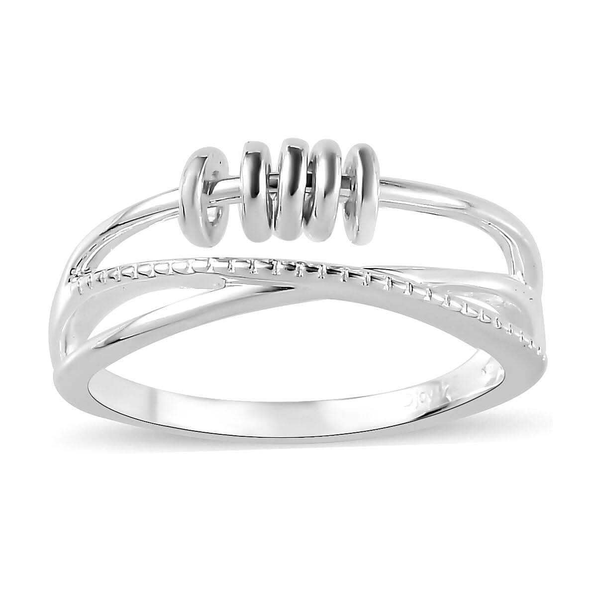 Sterling Silver Fancy Ring (Size 10.0) 3.10 Grams