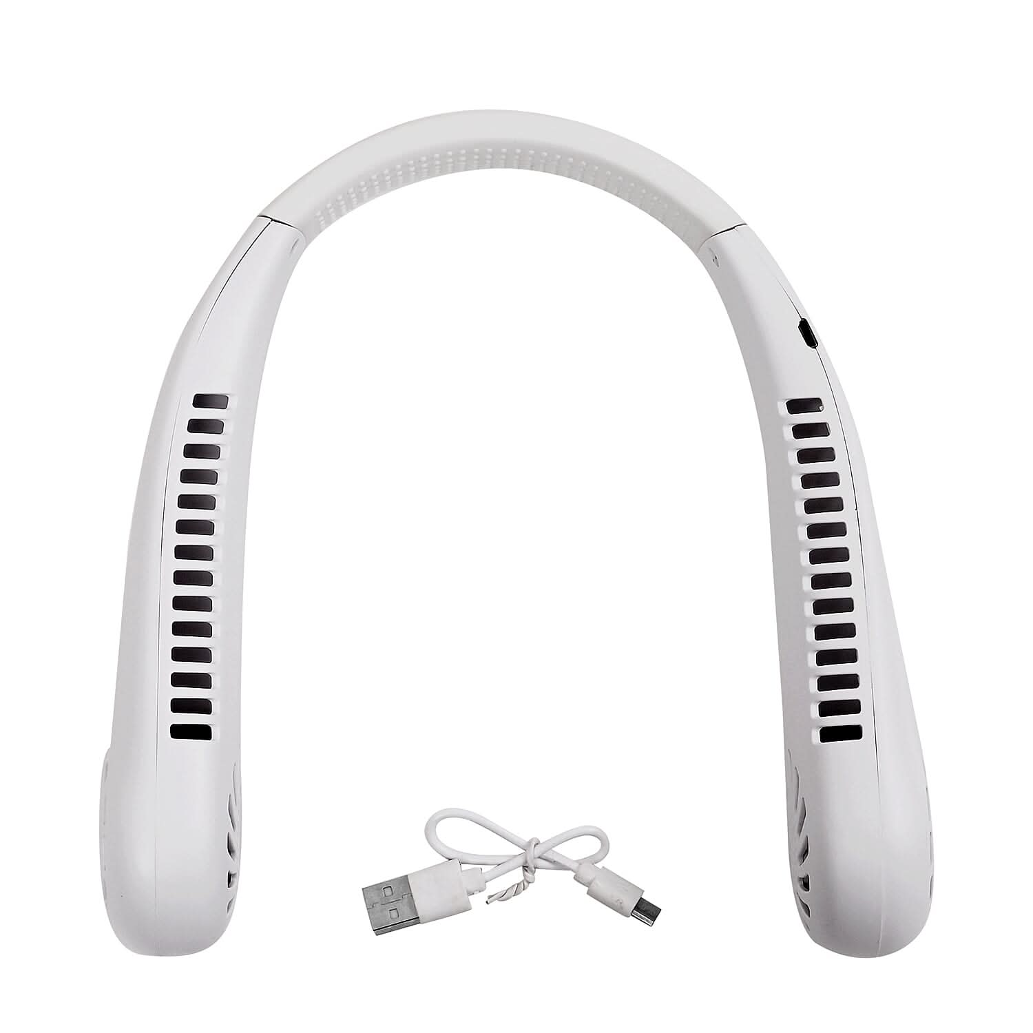 White Bladeless Hanging Neck Fan (5V/1A, 5W)