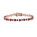 Anthill Garnet Bracelet in Vermeil RG Over Sterling Silver (6.50 In) 7.40 ctw - Sticky add to cart bar