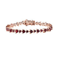 Anthill Garnet Bracelet in Vermeil RG Over Sterling Silver (6.50 In) 7.40 ctw