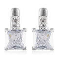 Simulated Diamond Earrings in Sterling Silver - Sticky add to cart bar