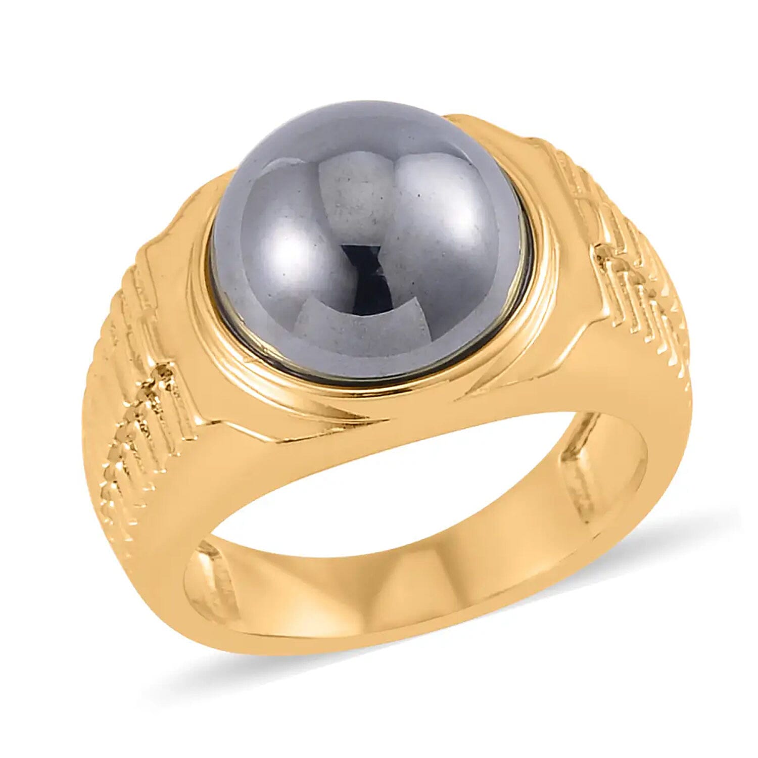 Terahertz Men's Ring in Goldtone 10.35 ctw
