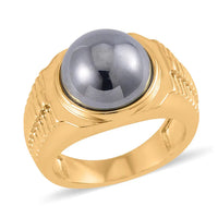 Terahertz Men's Ring in Goldtone 10.35 ctw